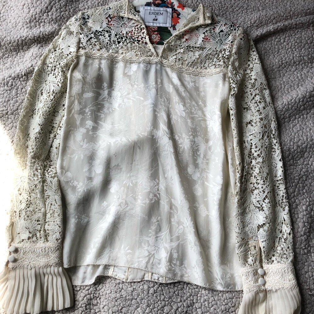 Erdem x H&M silk shirt